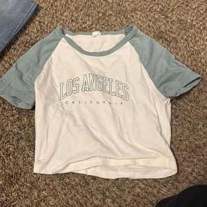 los angles shein crop top